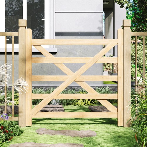 Garden wooden gate pedestrian - garden,