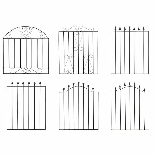 Pedestrian garden gate wrought - gate,