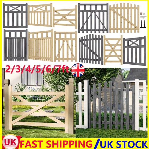 Wooden gate garden - garden, pedestrian